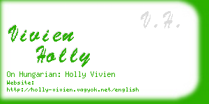 vivien holly business card